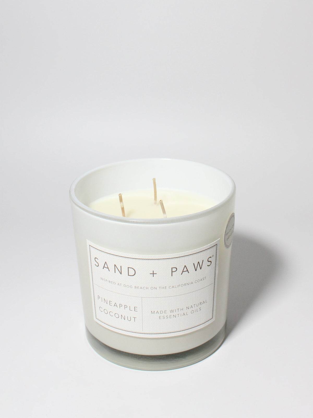 Signature Sand + Paws Pineapple Coconut 21 oz scented candle