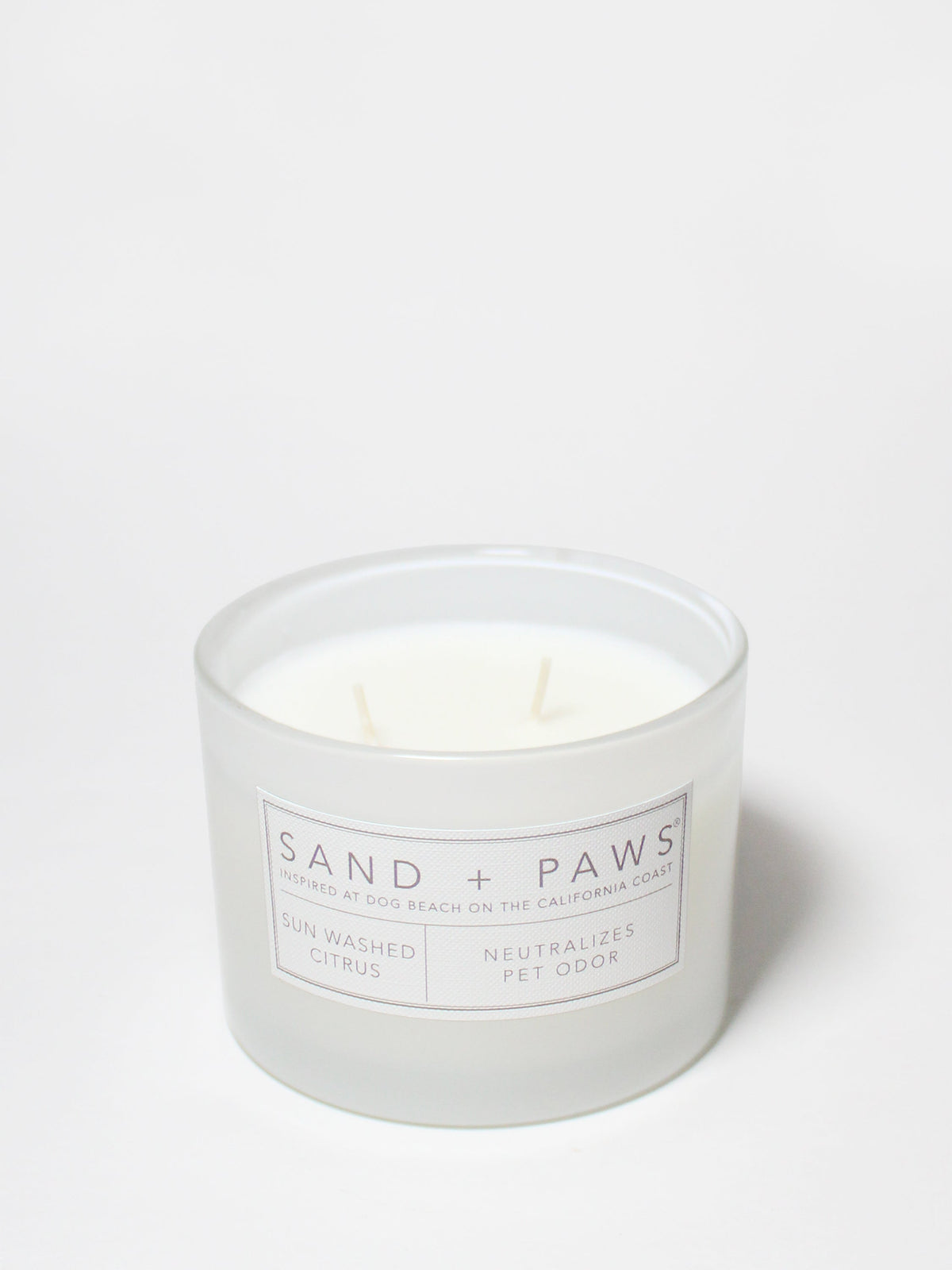 Signature Sand + Paws Sun Washed Citrus 12 oz scented candle